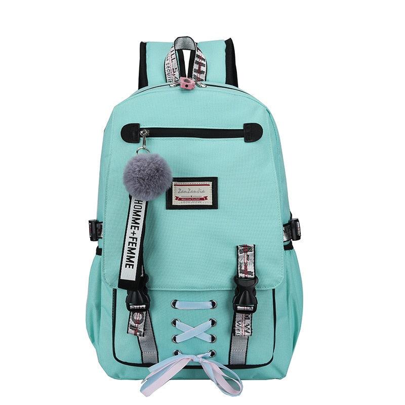 Teenage Girl's School Bag with Lock - Stylus Kids