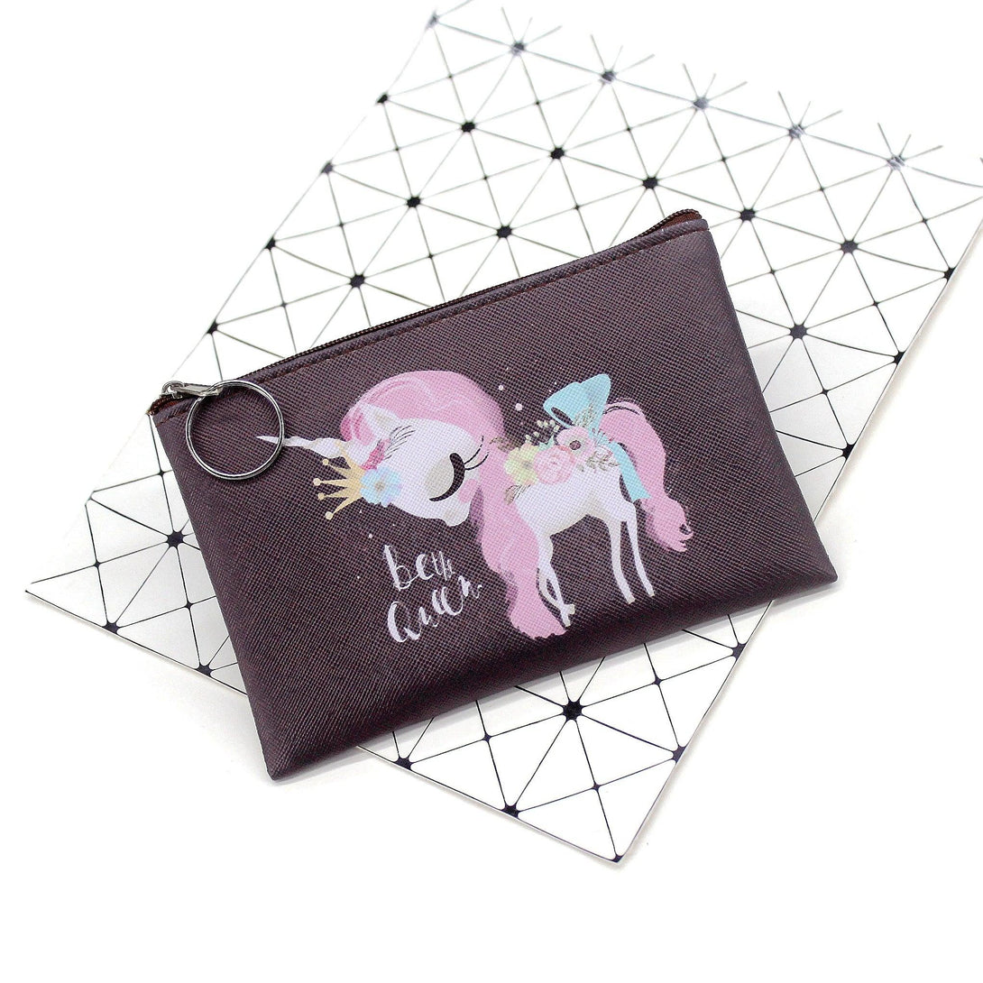 Cartoon Unicorn Themed Coin Purse - Stylus Kids