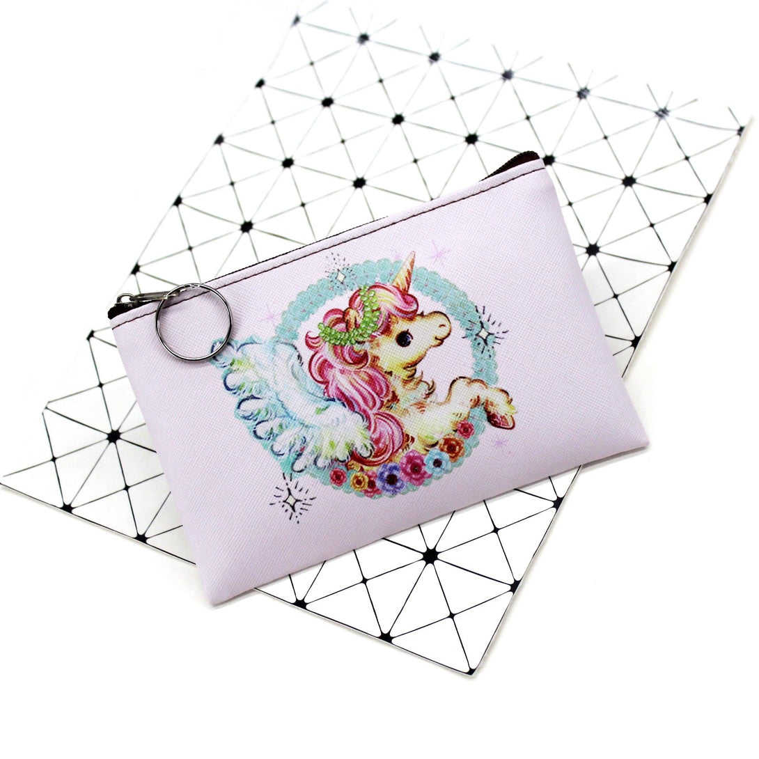 Cartoon Unicorn Themed Coin Purse - Stylus Kids