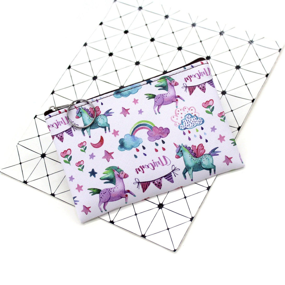 Cartoon Unicorn Themed Coin Purse - Stylus Kids