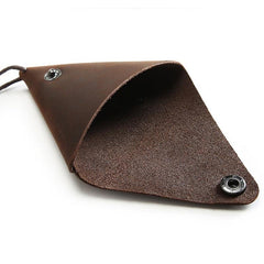 Triangle Designed Genuine Leather Coin Wallet - Stylus Kids