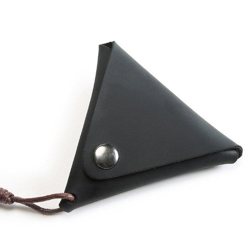 Triangle Designed Genuine Leather Coin Wallet - Stylus Kids