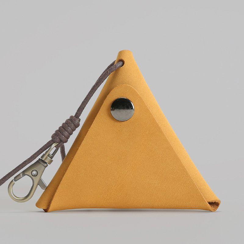 Triangle Designed Genuine Leather Coin Wallet - Stylus Kids