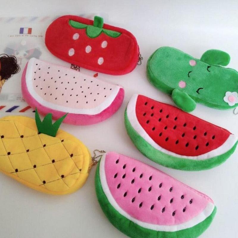 Colorful Fruit Shaped Corduroy Coin Purse - Stylus Kids