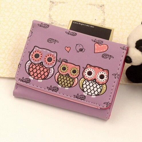 Cartoon Owl Printed Hasp Purse - Stylus Kids