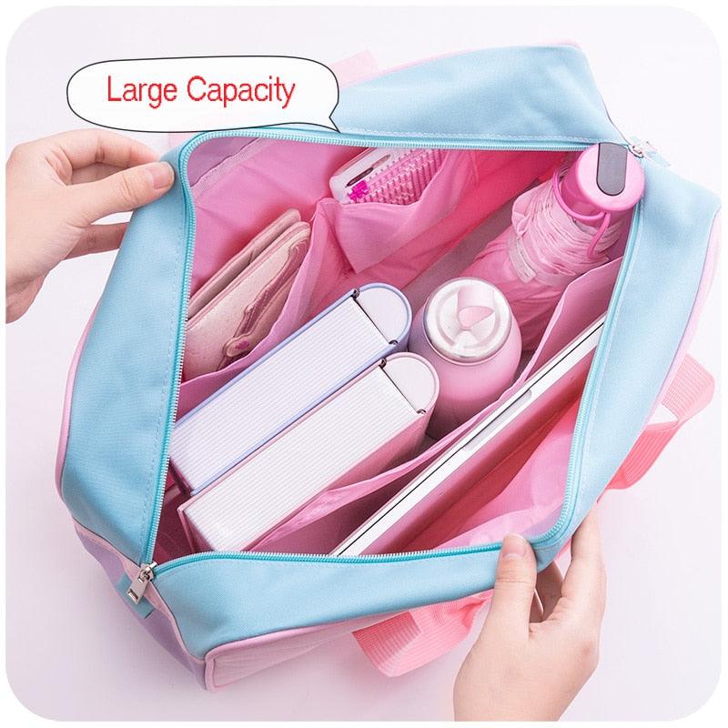 Preppy Style Pink Shoulder School Bag - Stylus Kids