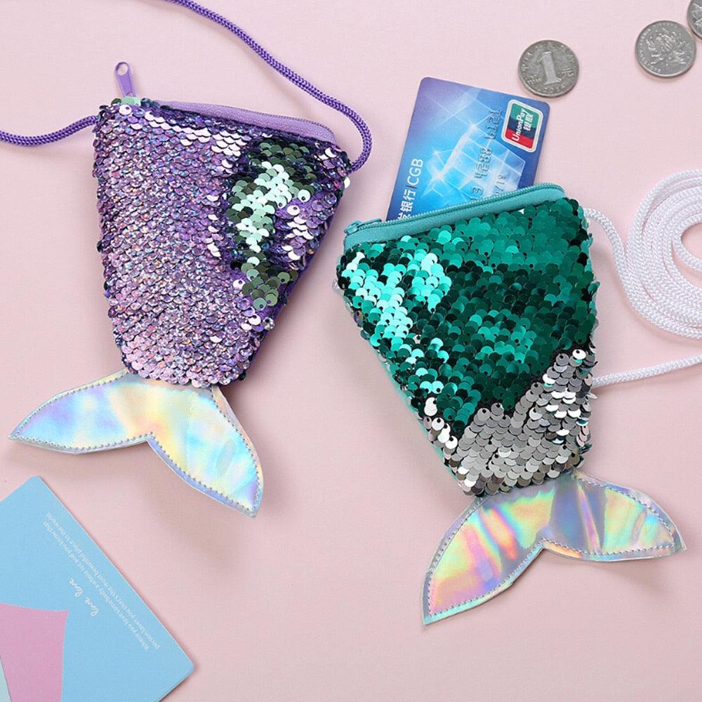 Mermaid Tail Sequined Messenger Bag - Stylus Kids