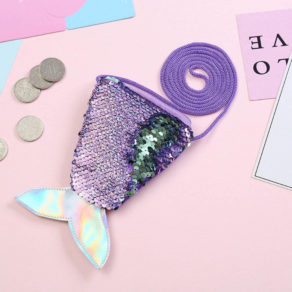 Mermaid Tail Sequined Messenger Bag - Stylus Kids