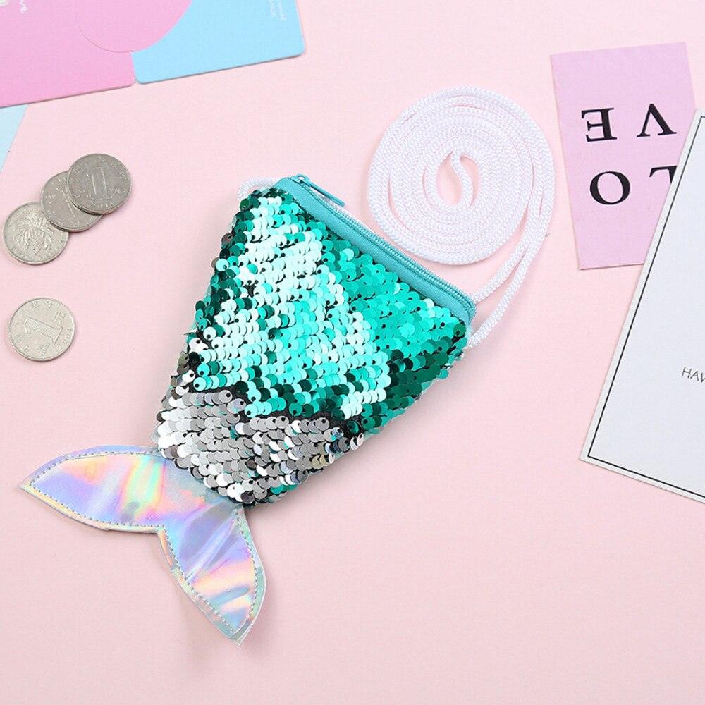 Mermaid Tail Sequined Messenger Bag - Stylus Kids