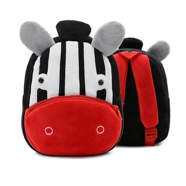 Kid's Cartoon Animals Plush Backpack - Stylus Kids