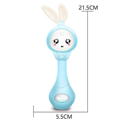 Baby's Music Teether Bunny Rattle Toy - Stylus Kids