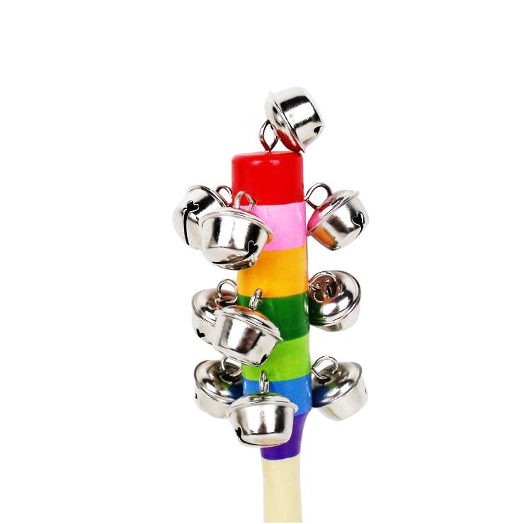 Kids' Colorful Wooden Bell Toy - Stylus Kids