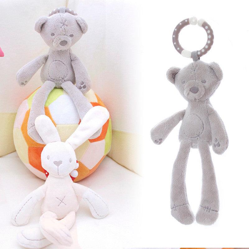 Cute Plush Bear and Rabbit Baby Bed Toy - Stylus Kids