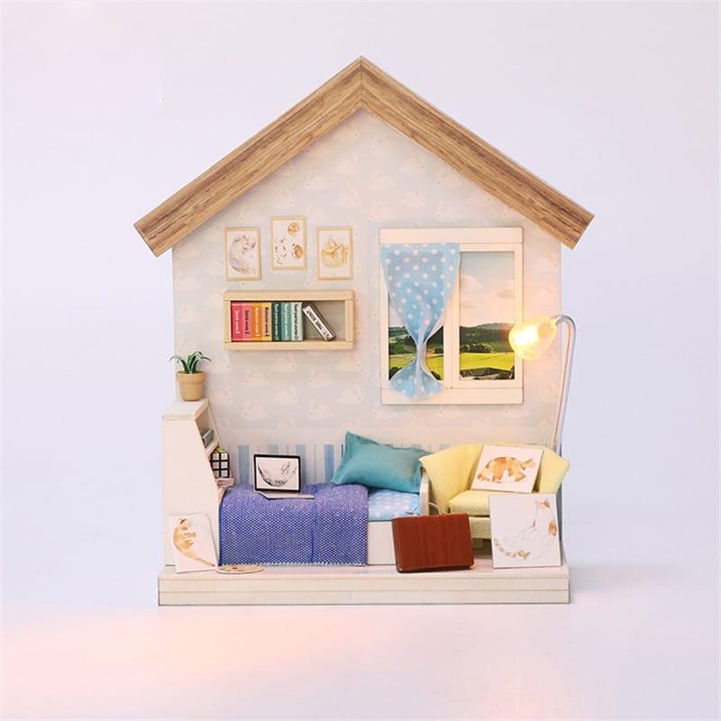 Miniature Wooden DIY Doll House for Children - Stylus Kids
