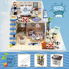 Miniature Chocolate Shop DIY Doll House with Furniture - Stylus Kids