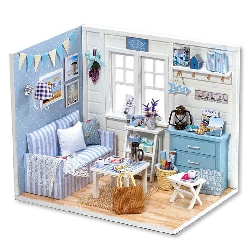 Miniature Chocolate Shop DIY Doll House with Furniture - Stylus Kids