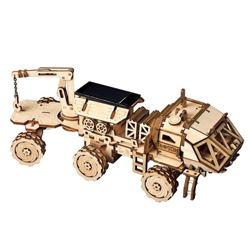 Kid's Space Car Solar Power Wooden Toy - Stylus Kids