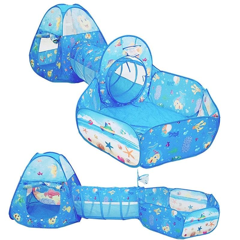 Sea Themed Tunnel Shaped Toy Tent - Stylus Kids