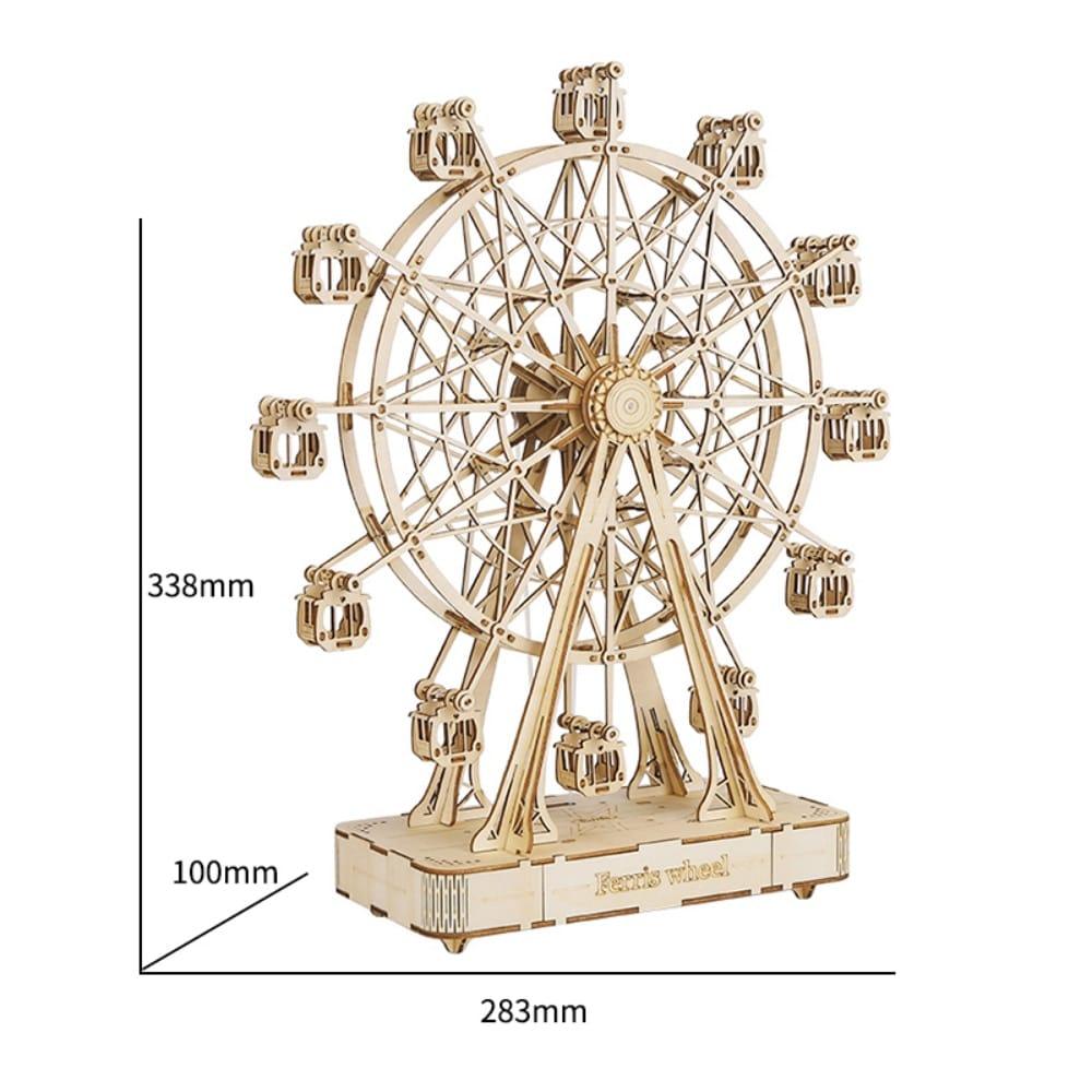DIY 3D Ferris Wheel Wooden Puzzle - Stylus Kids