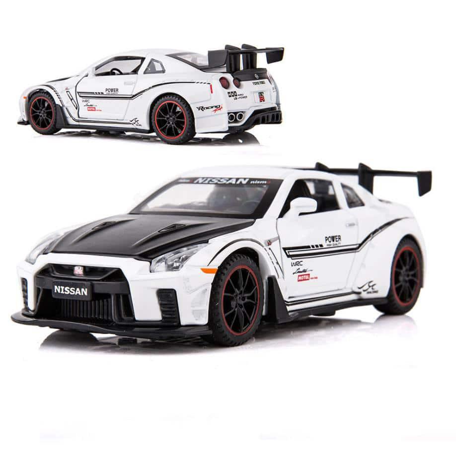 Diecast Nissan GTR Model with Lights - Stylus Kids