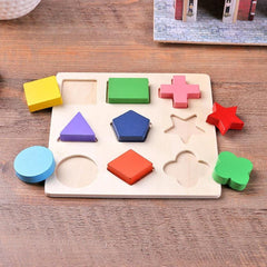 Geometric Educational Wooden Puzzle Toy - Stylus Kids