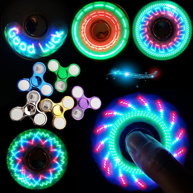 Colorful Glowing LED Fidget Spinner - Stylus Kids