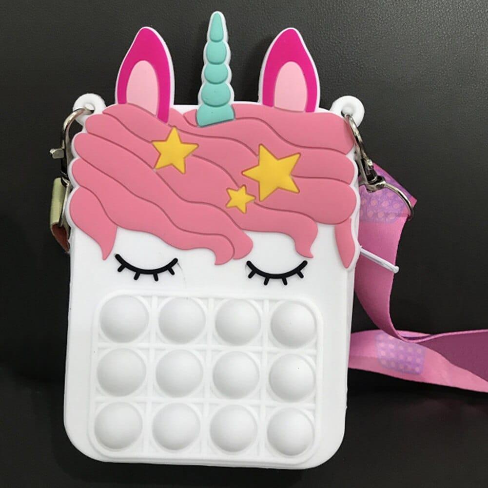 Unicorn Patterned Pop-It Bag - Stylus Kids