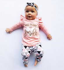 Baby Girls Printed Clothing Set 3 Pcs - Stylus Kids