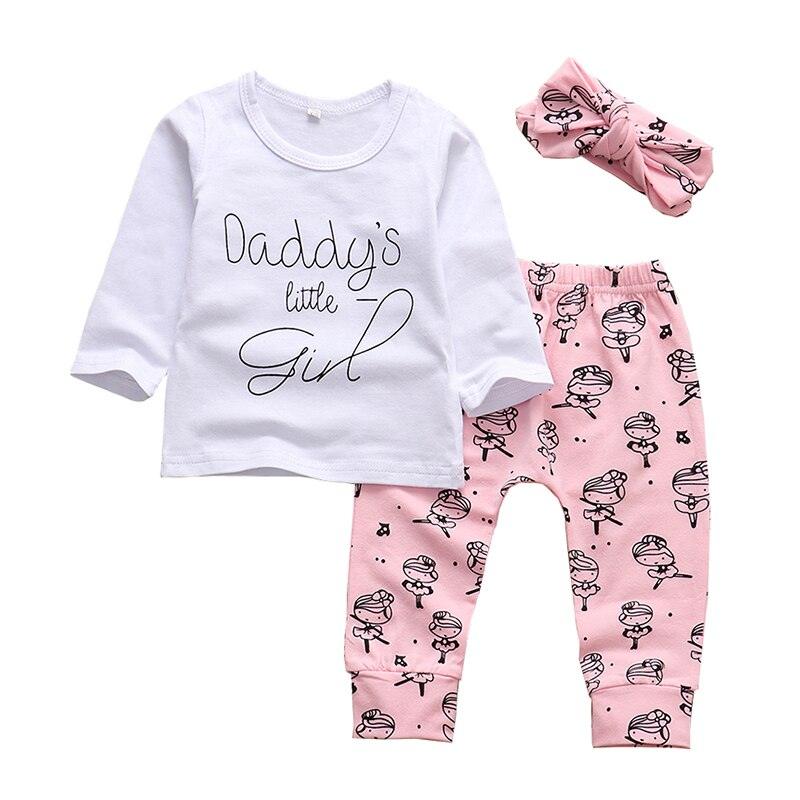 Baby Girls Printed Clothing Set 3 Pcs - Stylus Kids