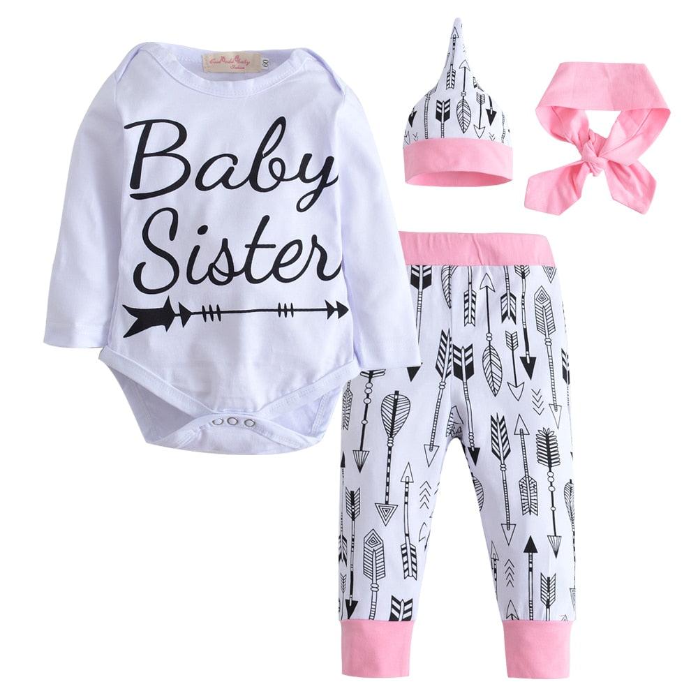 Baby Girls Printed Clothing Set 3 Pcs - Stylus Kids