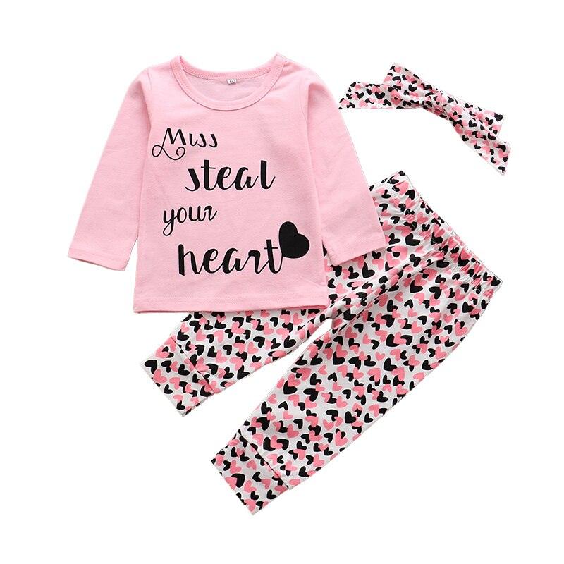 Baby Girls Printed Clothing Set 3 Pcs - Stylus Kids