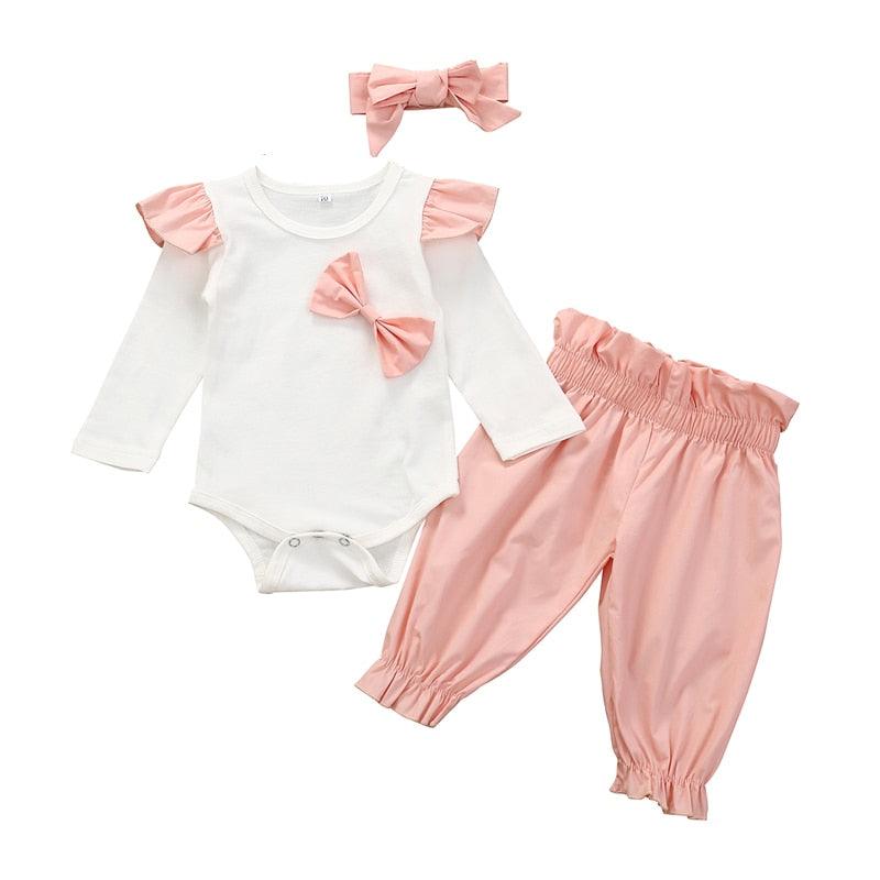 Baby Girls Printed Clothing Set 3 Pcs - Stylus Kids