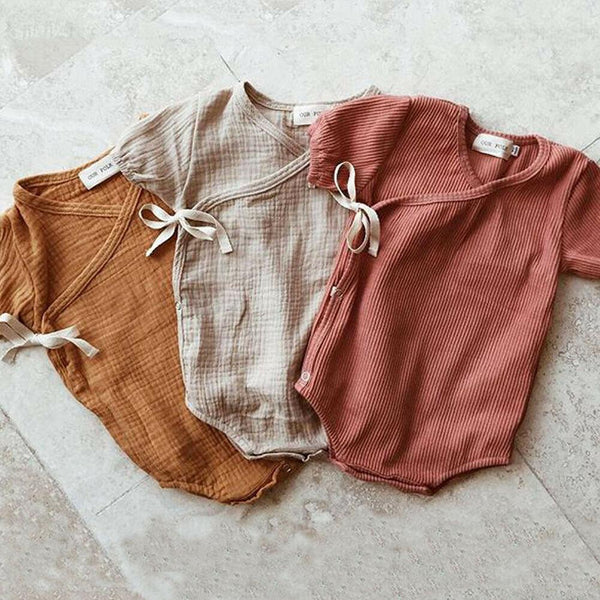 Baby's Linen and Cotton Romper - Stylus Kids