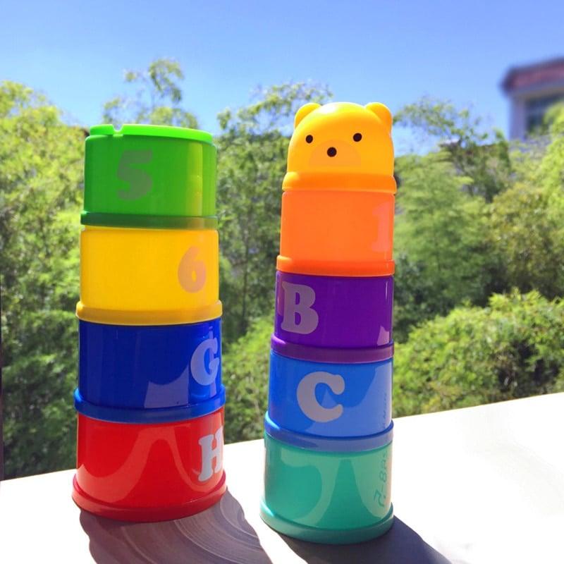 Letters and Numbers Learning Stacking Cups Set - Stylus Kids
