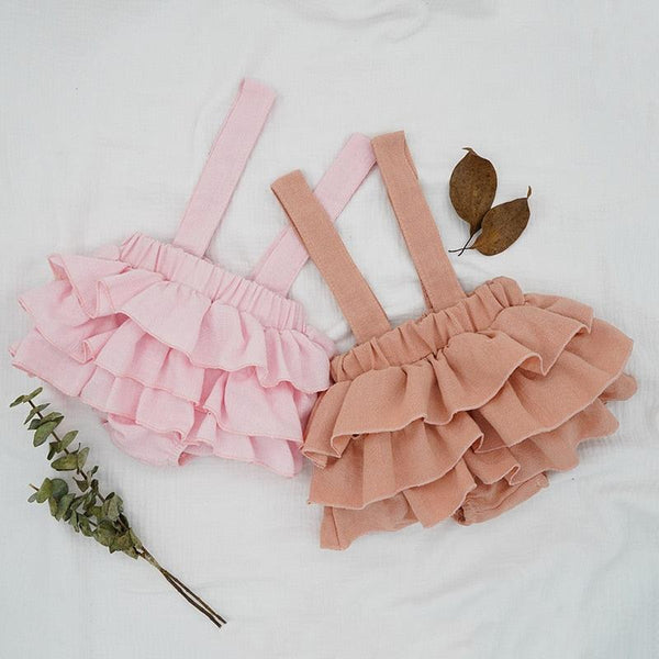 Baby Girl's Ruffle Skirt with Straps - Stylus Kids