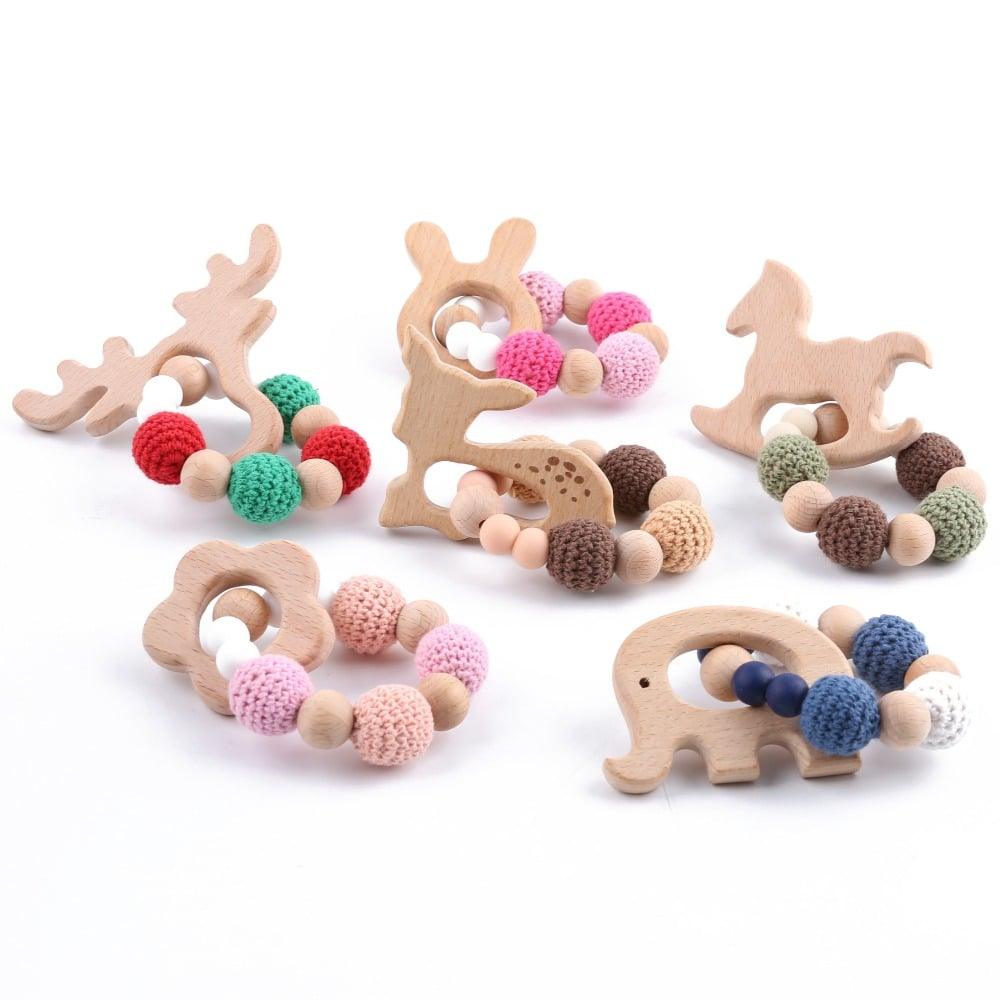 Babies' Wooden Bracelet Teether Toy - Stylus Kids