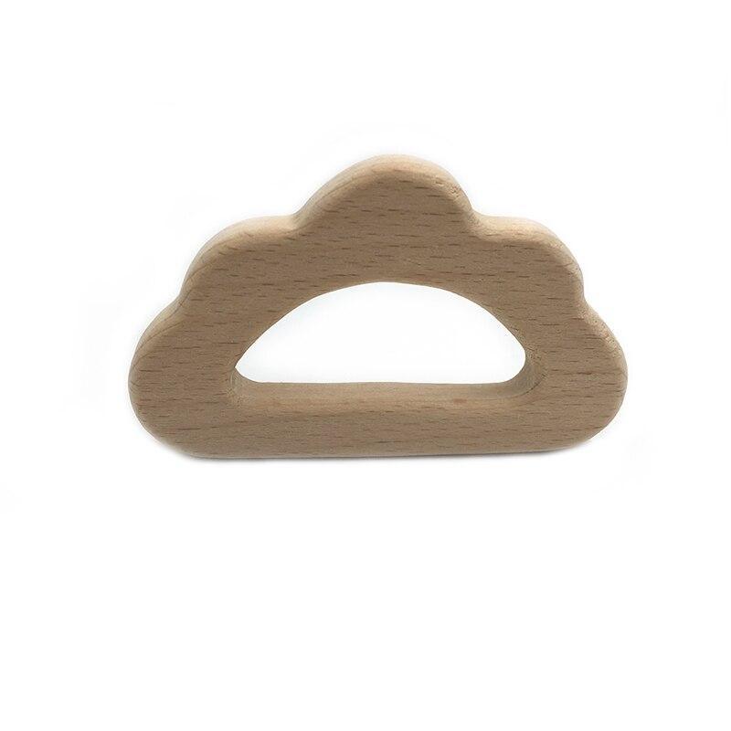Cloud Shaped Baby Wooden Teether Set - Stylus Kids