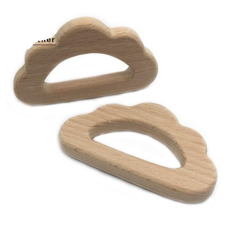 Cloud Shaped Baby Wooden Teether Set - Stylus Kids