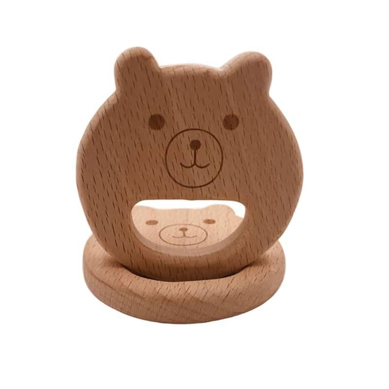 Organic Bear Shaped Baby Teether Set - Stylus Kids