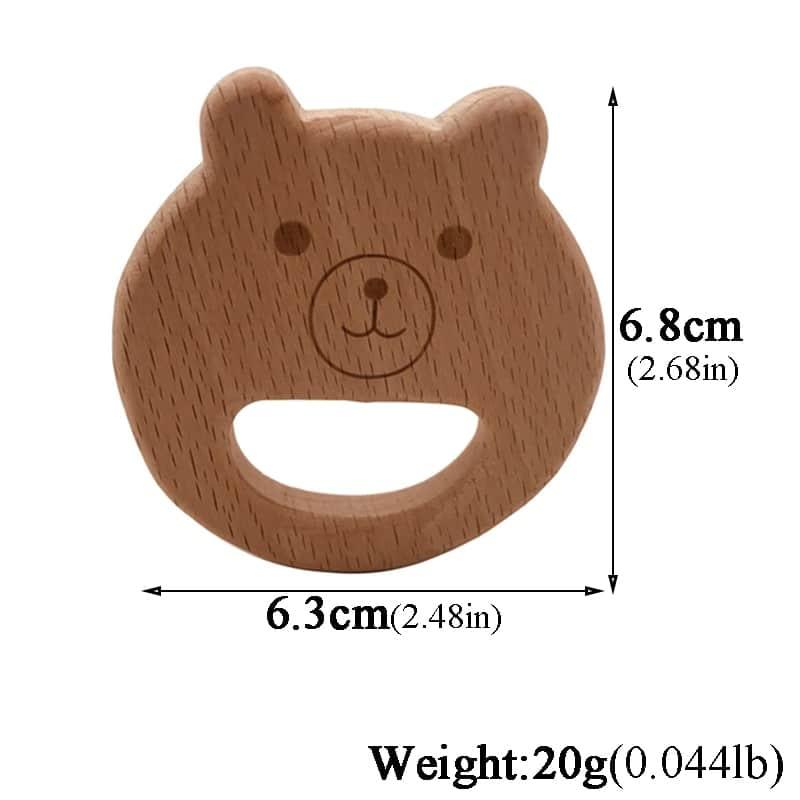 Organic Bear Shaped Baby Teether Set - Stylus Kids