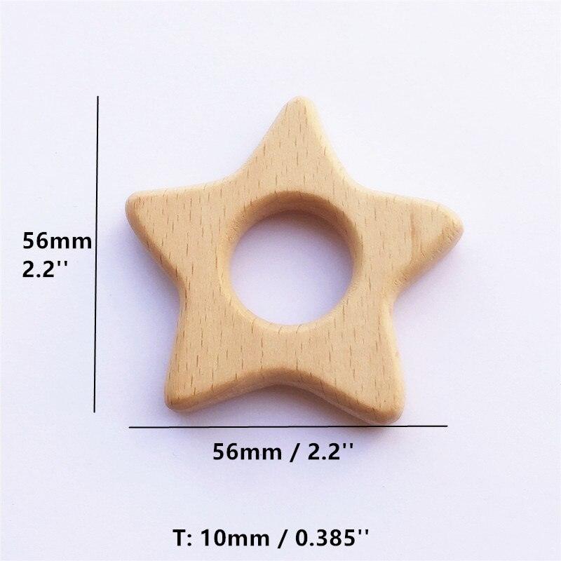 Wooden Star Shaped Baby Teether Set - Stylus Kids