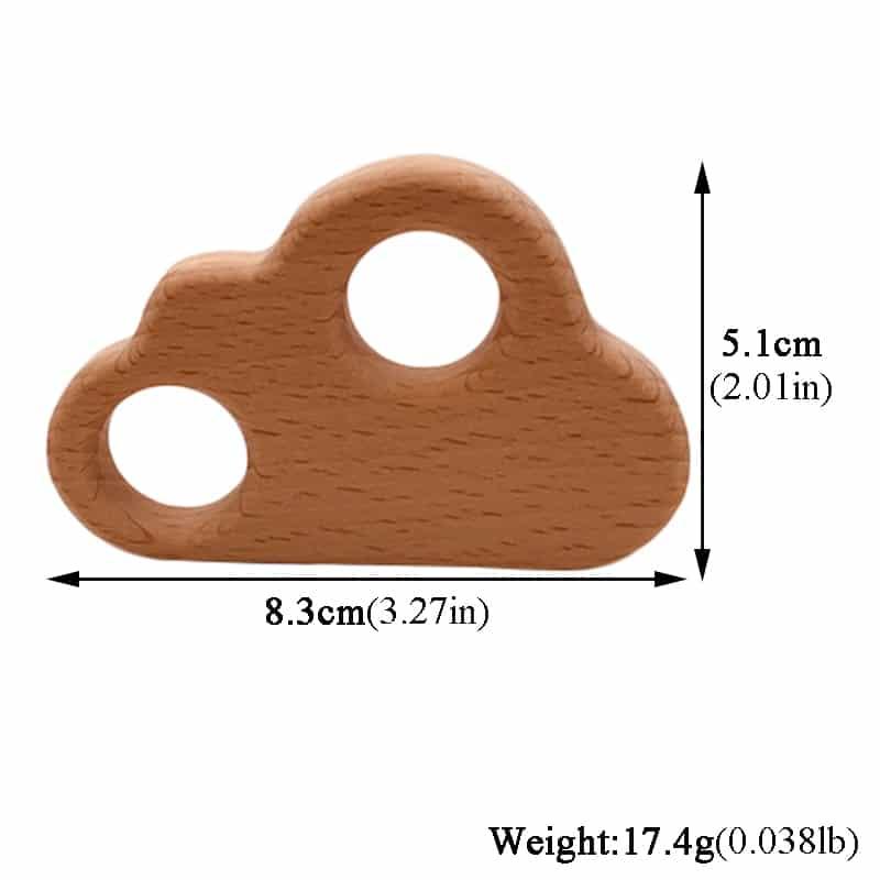 Natural Wood Baby Teether Toy Set - Stylus Kids