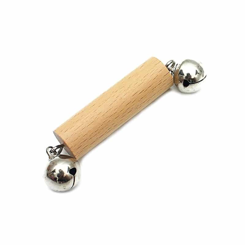 Wooden Rattle with Bells - Stylus Kids