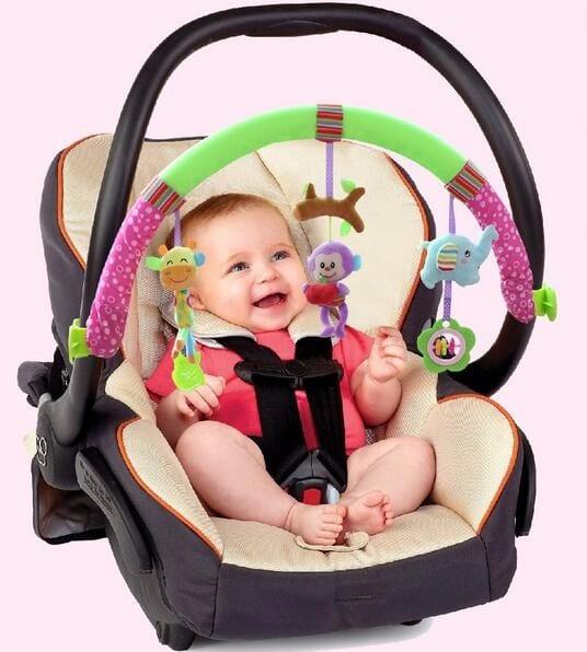Colorful Animals Hanging Stroller Baby Rattle - Stylus Kids