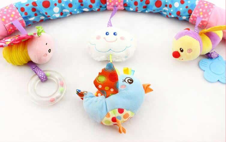 Colorful Animals Hanging Stroller Baby Rattle - Stylus Kids