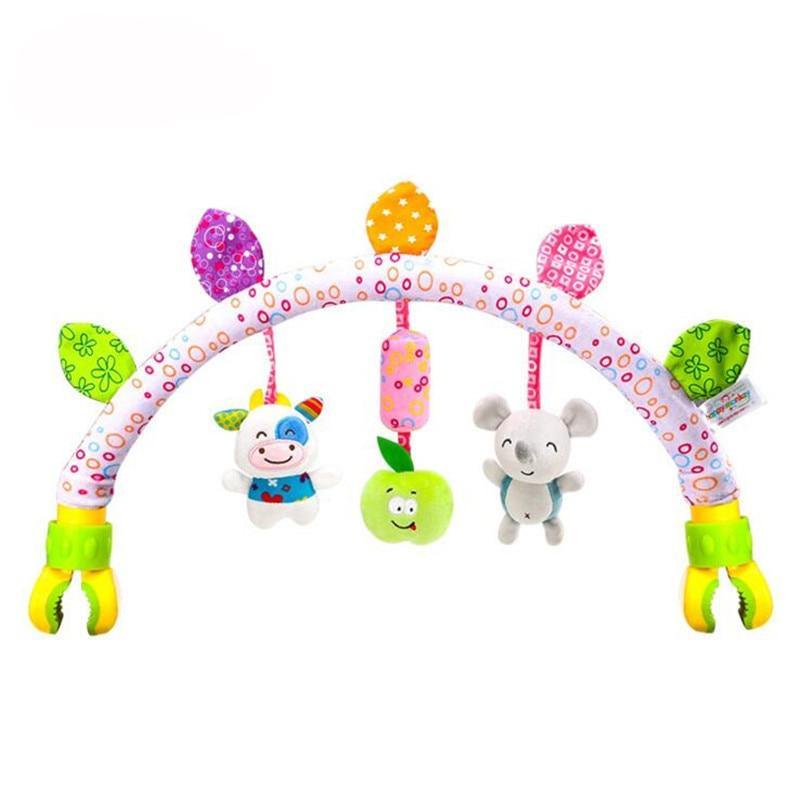 Colorful Animals Hanging Stroller Baby Rattle - Stylus Kids