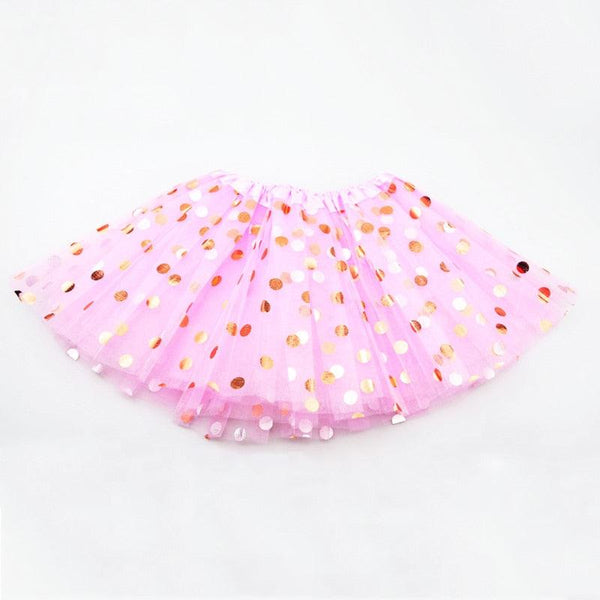 Elegant Polka Dot Polyester Skirt for Baby Girls - Stylus Kids