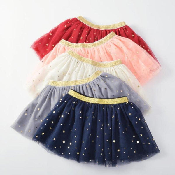 Baby Girl's Skirt with Glitter Stars - Stylus Kids