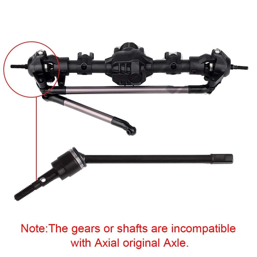 Plastic Front and Rear Complete Axle for SCX10 - Stylus Kids