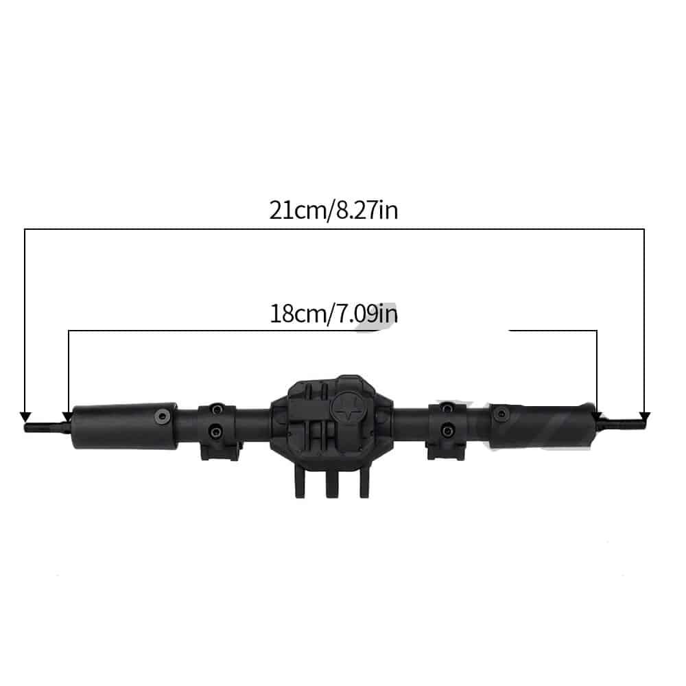 Plastic Front and Rear Complete Axle for SCX10 - Stylus Kids